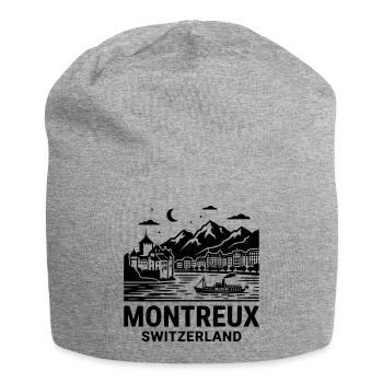 Montreaux, Switzerland - Jersey Beanie - heather grey - Front