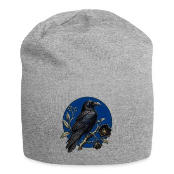 Grand Corbeau Gothique Botanique - Bonnet en jersey - gris chiné - Devant