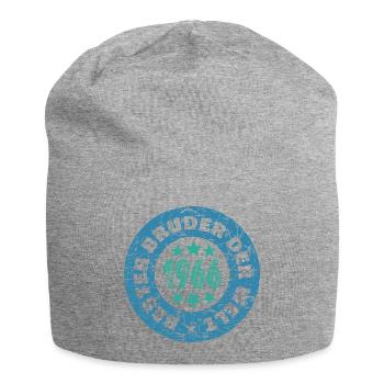 Geschwister 1966 - Jersey-Beanie - Grau meliert - Vorne