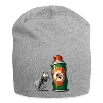 Mosquito vs Spray Can - Jersey Beanie - heather grey - Front