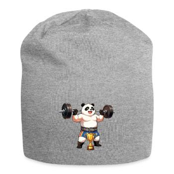 Panda Powerlifting Champion - Bonnet en jersey - gris chiné - Devant
