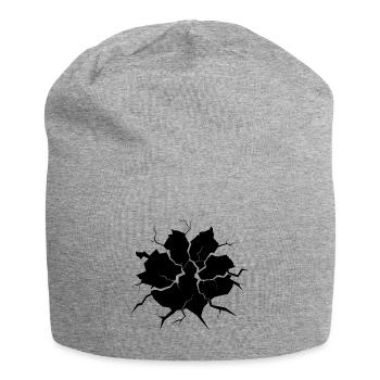 Mur fissuré - Bonnet en jersey - gris chiné - Devant