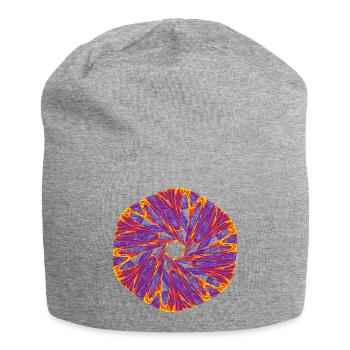 Glühender Stern – Strange Attractor - Jersey-Beanie - Grau meliert - Vorne