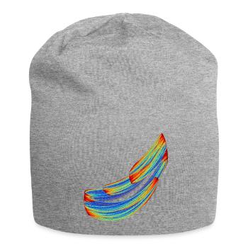 Traces de soie du chaos – Théorie du Chaos - Bonnet en jersey - gris chiné - Devant
