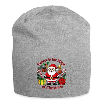 Croyez en la magie de Noël - Bonnet en jersey - gris chiné - Devant