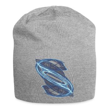 Crystal Streams – Strange Attractor - Jersey Beanie - heather grey - Front