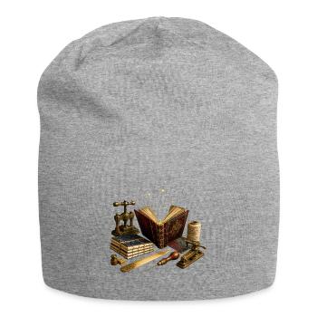 Atelier du relieur céleste - Bonnet en jersey - gris chiné - Devant