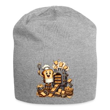 Tranche de pain grillé Küchenheld - Bonnet en jersey - gris chiné - Devant