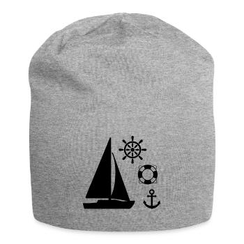 Segeln - Jersey-Beanie - Grau meliert - Vorne