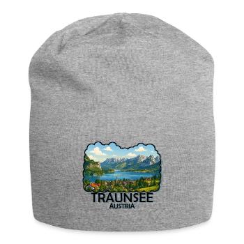 Lake Traunsee - Jersey Beanie - heather grey - Front
