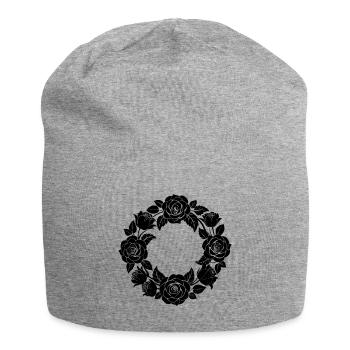 Rosenkranz - Jersey-Beanie - Grau meliert - Vorne