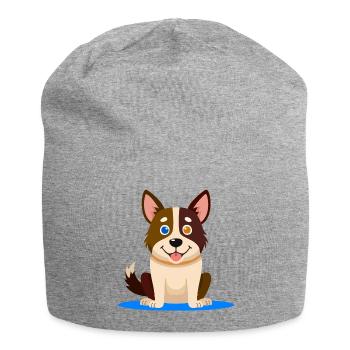 Kleiner bunter Hund (Comic) - Jersey-Beanie - Grau meliert - Vorne