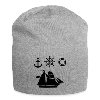 Segeln - Jersey-Beanie - Grau meliert - Vorne