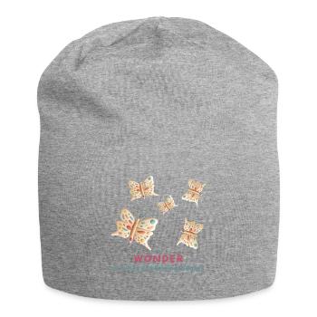 Wonder is where learning begins - Jersey Beanie - heather grey - Front