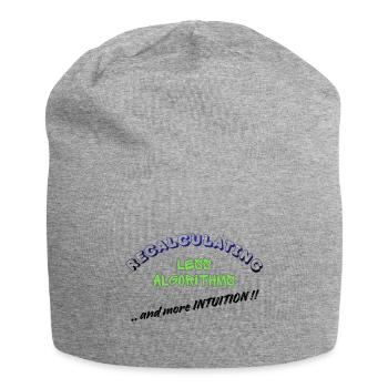 Neuberechnung – Weniger Algorithmen, mehr Intuition - Jersey-Beanie - Grau meliert - Vorne