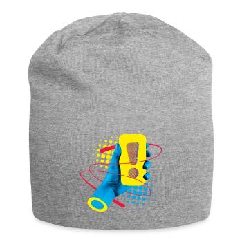 Neon Exklamation Gadget - Jersey-Beanie - Grau meliert - Vorne