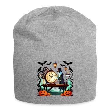 Steampunk Ghost Uhrmacher Halloween - Jersey-Beanie - Grau meliert - Vorne