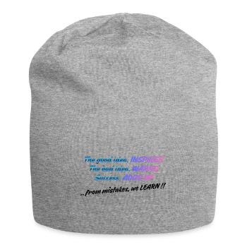Die gute Idee inspiriert | Positive Denkweise Zitat De - Jersey-Beanie - Grau meliert - Vorne