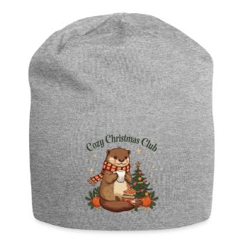 Cozy Christmas Club Otter Weihnachten - Jersey Beanie - heather grey - Front