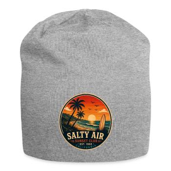 Salty Air Vintage-Küstengrafik - Jersey-Beanie - Grau meliert - Vorne