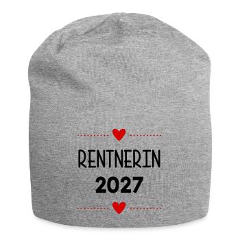 Rente, Rentnerin 2027 Herz - Jersey-Beanie - Grau meliert - Vorne