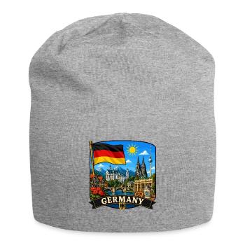 Germany National Landmarks Heritage Sticker - Jersey Beanie - heather grey - Front