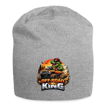 Offroad King Dino - Jersey Beanie - heather grey - Front