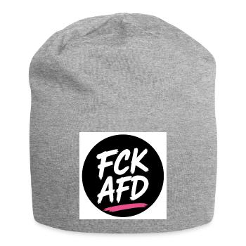 AntiAfd Round Statement - Jersey Beanie - heather grey - Front