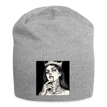 Queen of Nights Tattoo - Jersey Beanie - heather grey - Front