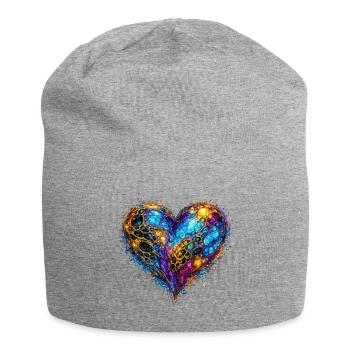 Celestial Heart  - Jersey Beanie - heather grey - Front