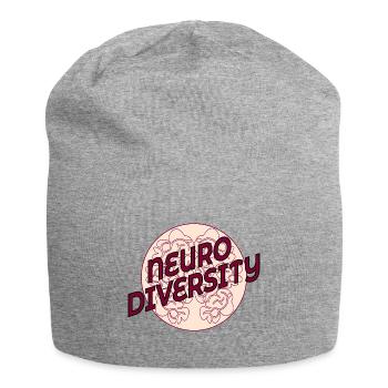 Gehirnneurodiversität - Jersey-Beanie - Grau meliert - Vorne