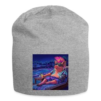 Cyberpig - Jersey Beanie - heather grey - Front