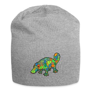 Mosaic Platypus Rainbow Style - Jersey Beanie - heather grey - Front