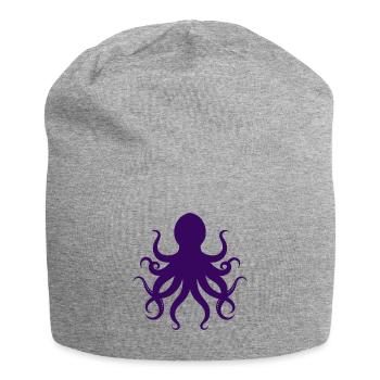 Octopus - Jersey Beanie - heather grey - Front