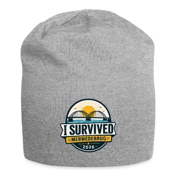 I Survived Merwedebrug 2026 - Jersey Beanie - heather grey - Front