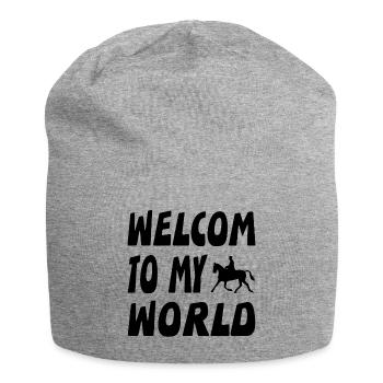 horses - Jersey Beanie - heather grey - Front