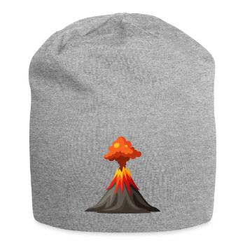 Erupting Volcano - Jersey Beanie - heather grey - Front