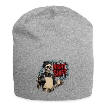 Night Shift Coffee – Barista Skeleton Night Shift - Jersey Beanie - heather grey - Front