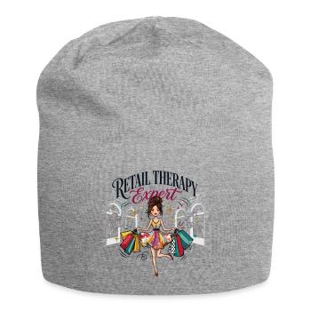 Retail Therapy Expert - Jersey Beanie - heather grey - Front