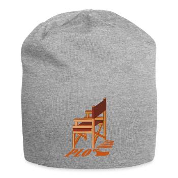 PLOT TWIST - Jersey Beanie - heather grey - Front