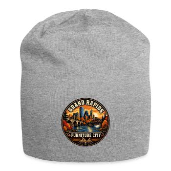 Grand Rapids Furniture City Vintage Badge - Jersey Beanie - heather grey - Front