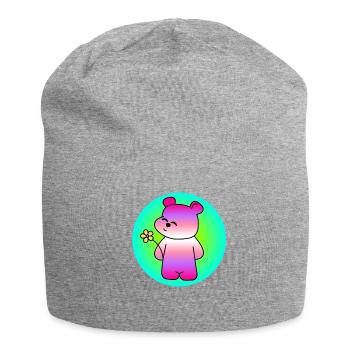 Sugar-sweet bear - Jersey Beanie - heather grey - Front