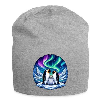 AuroraPinguine am Eisland - Jersey Beanie - heather grey - Front