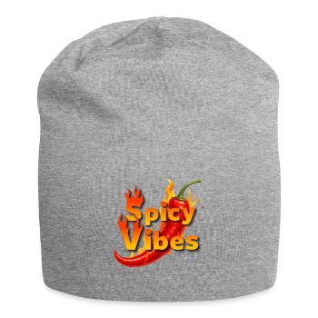 Spicy Vibes Burning Chilli - Jersey Beanie - heather grey - Front