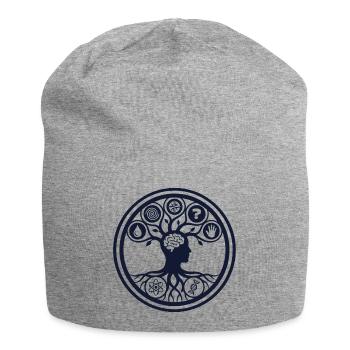Thought Tree of Knowledge - Jersey Beanie - heather grey - Front