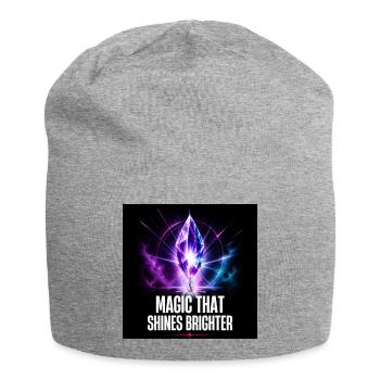 Magic Crystal: Light Shines Brighter - Jersey Beanie - heather grey - Front