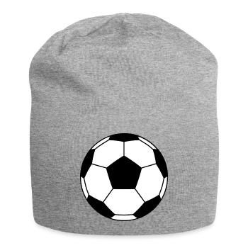 Soccer Ball Sports Sports Soccer Fan Ball - Jersey Beanie - heather grey - Front