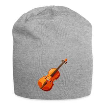 Violin - Jersey Beanie - heather grey - Front