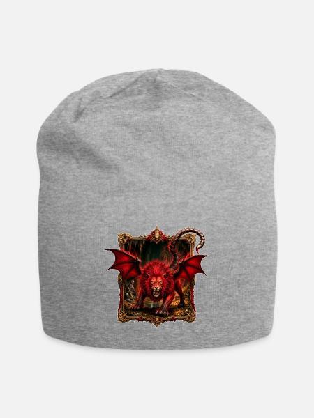 Mythische Chimäre - Jersey-Beanie - Grau meliert