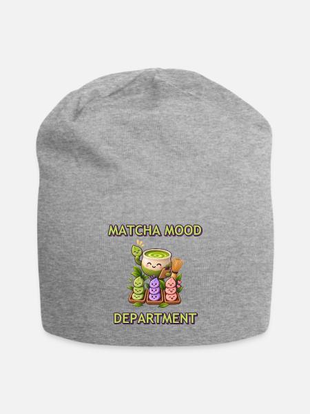Matcha Stimmungsabteilung - Jersey-Beanie - Grau meliert